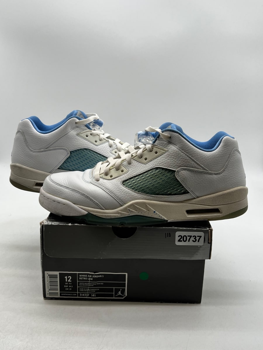 Jordan 5 Retro Low University Blue (Women's) 12W (Moderately Worn Pre-Owned) - Image 1