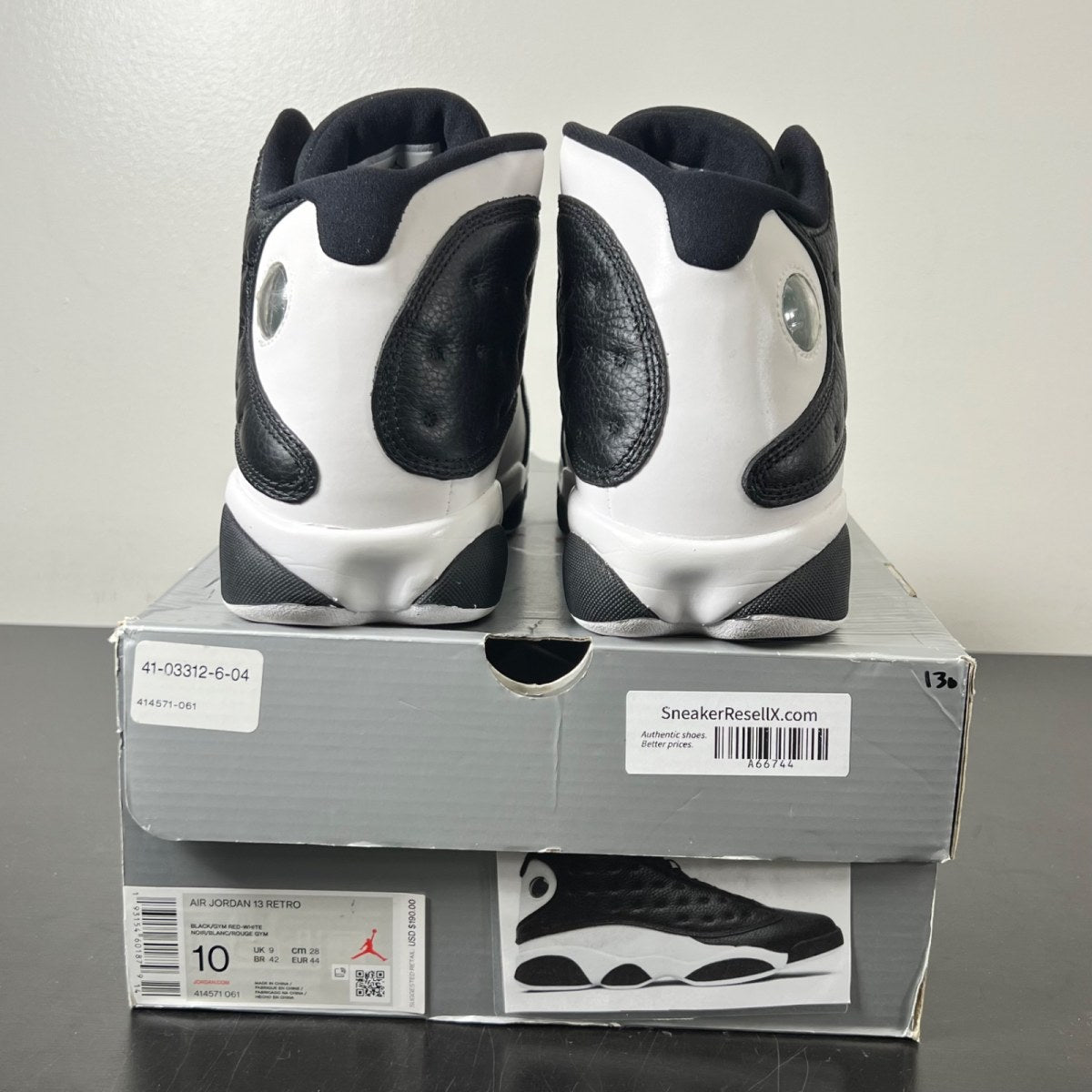 Jordan 13 Retro Reverse He Got Game 10 (Lightly Worn Pre-Owned)JordanBlack/Gym Red-White - Image 5