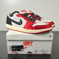 Jordan 1 Retro Low OG Trophy Room Rookie Card Away 10.5 (Moderately Worn Pre-Owned)JordanSail/Black-Varsity Red-Muslin - Image 1