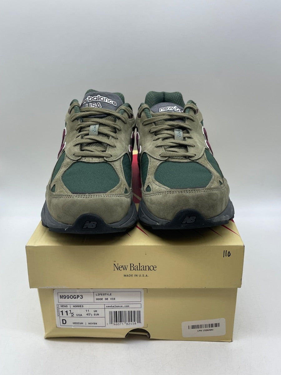 New Balance 990v3 MiUSA Teddy Santis Green Purple 11.5 (Moderately Worn Pre-Owned)New BalanceGreen/Purple - Image 2