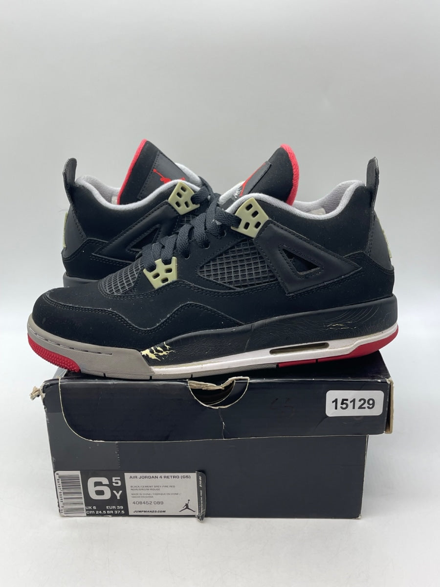 Jordan 4 Retro Black Cement (2012) (GS) (Size 6.5Y) - Image 1