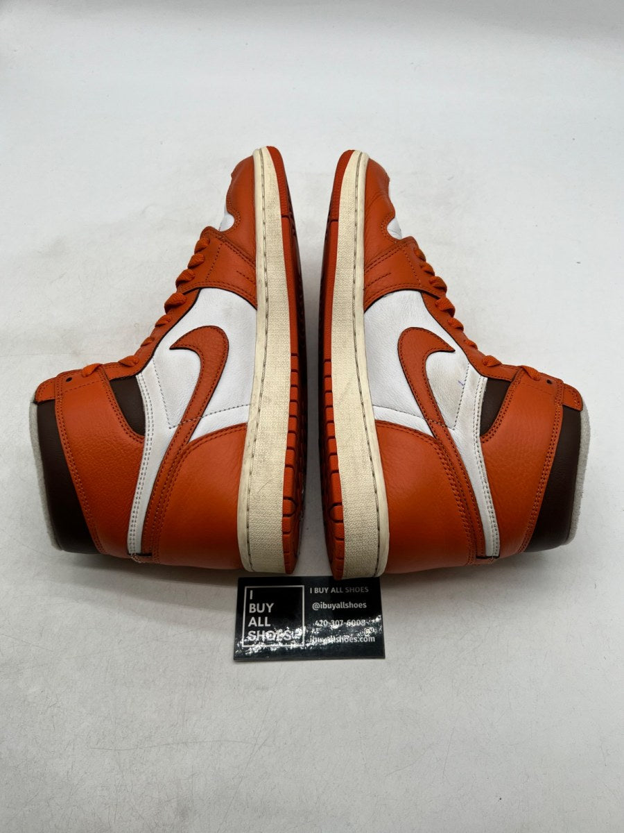 Jordan 1 Retro High OG Starfish (Women's) 12W (Moderately Worn Pre-Owned) - Image 6