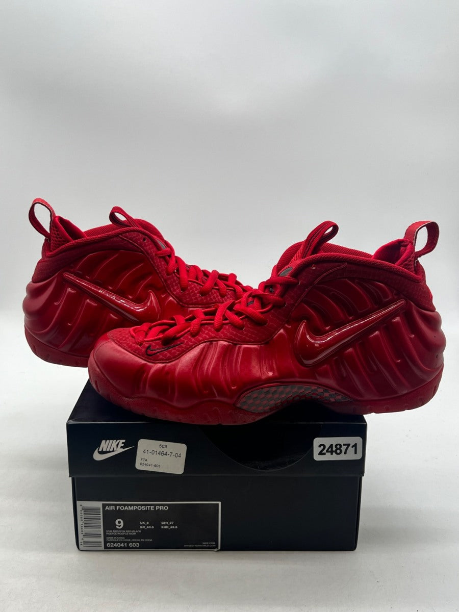 Nike Air Foamposite Pro Red October 9 (Lightly Worn Pre-Owned)NikeGym Red/Gym Red-Black - Image 1