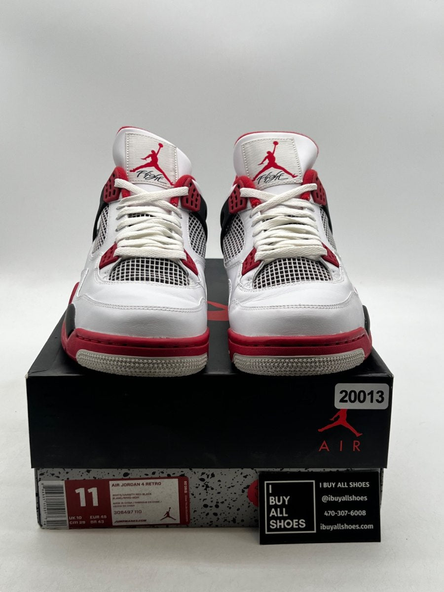 Jordan 4 Retro Fire Red (2012) 11 (Moderately Worn Pre-Owned) - Image 2