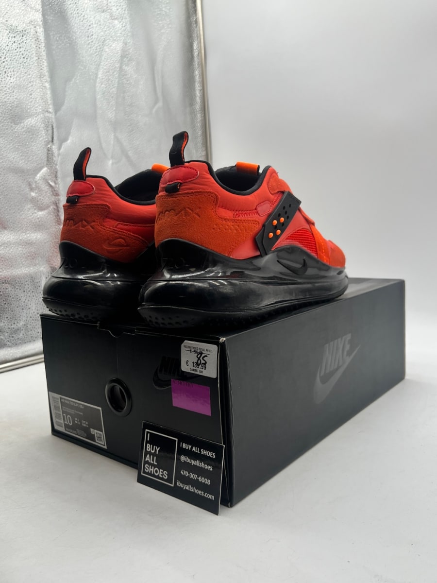 Nike Air Max 720 Slip OBJ Team Orange 10 (Moderately Worn Pre-Owned) - Image 3