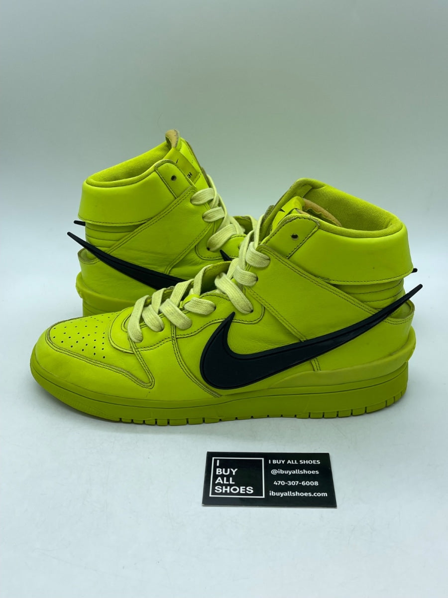 Nike Dunk High AMBUSH Flash Lime 11.5 (Moderately Worn Pre-Owned) - Image 1