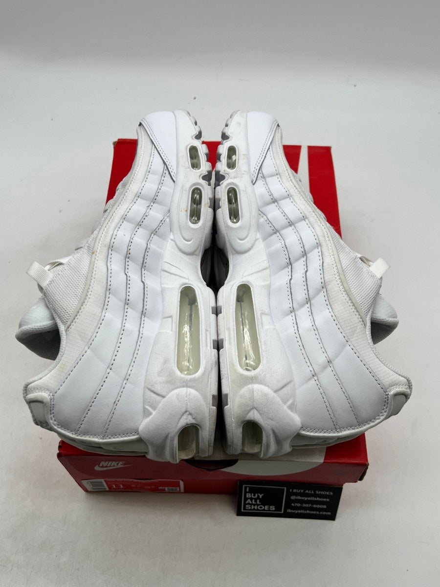 Nike Air Max 95 Essential White Grey Fog 11 (Lightly Worn Pre-Owned) - Image 7