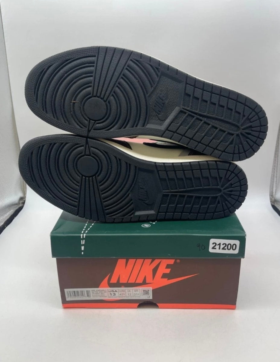 Jordan 1 Retro High OG Hand Crafted 13 (Lightly Worn Pre-Owned)JordanBlack/Archaeo Brown-Dark Chocolate - Image 9