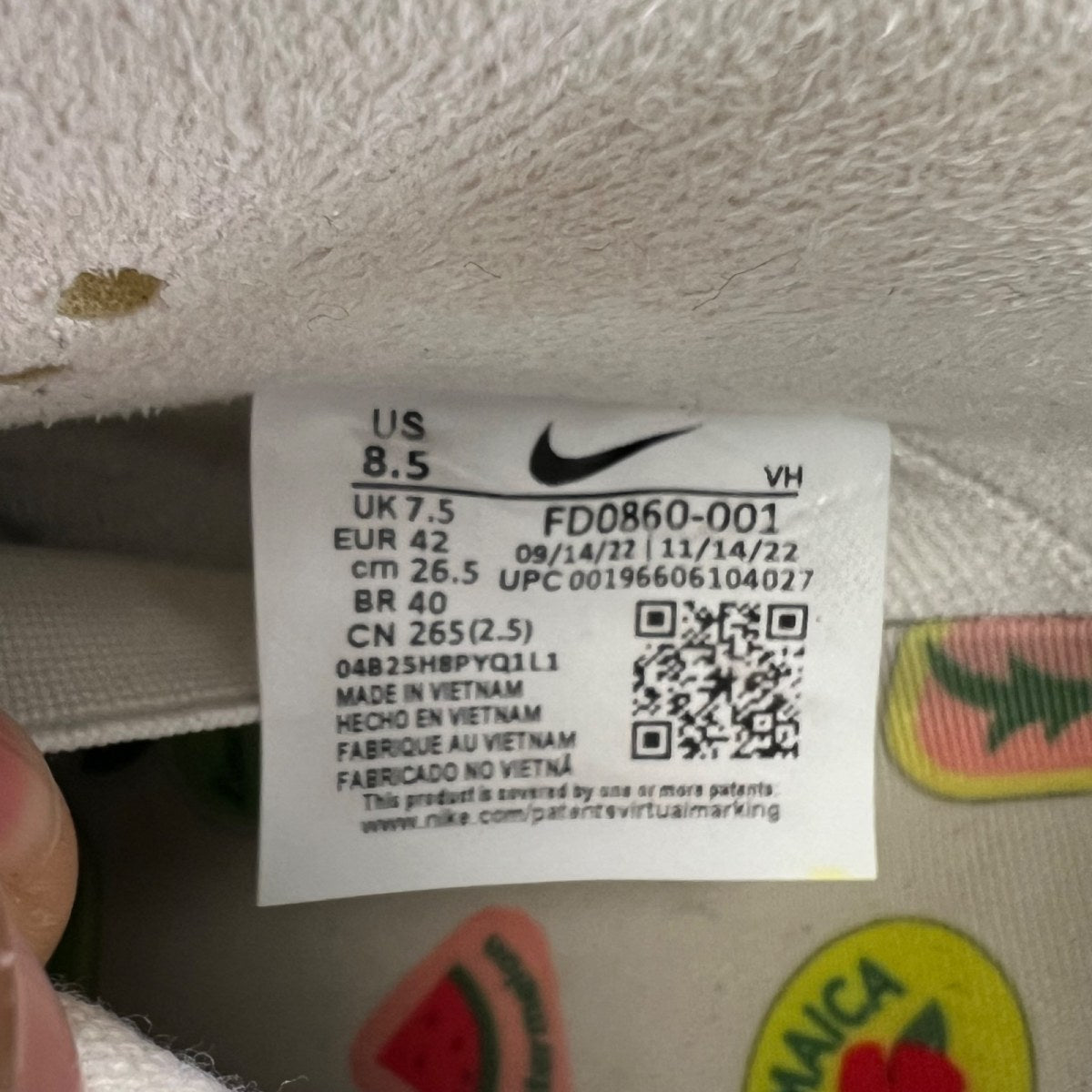 Nike SB Dunk Low Jarritos 8.5 (Lightly Worn Pre-Owned)NikePhantom/Safety Orange-Malachite - Image 6