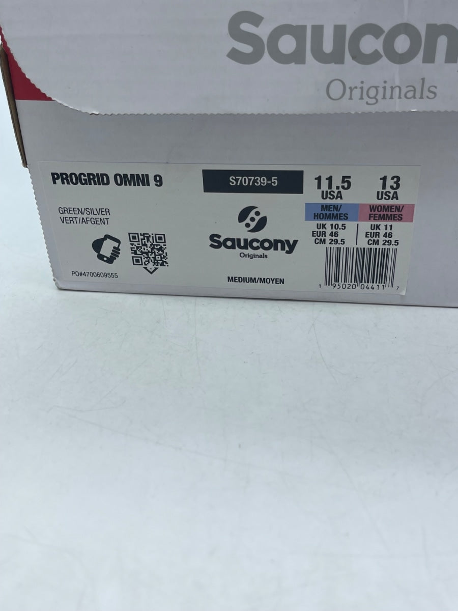 Saucony ProGrid Omni 9 OG Green Silver 11.5 (Moderately Worn Pre-Owned) - Image 9