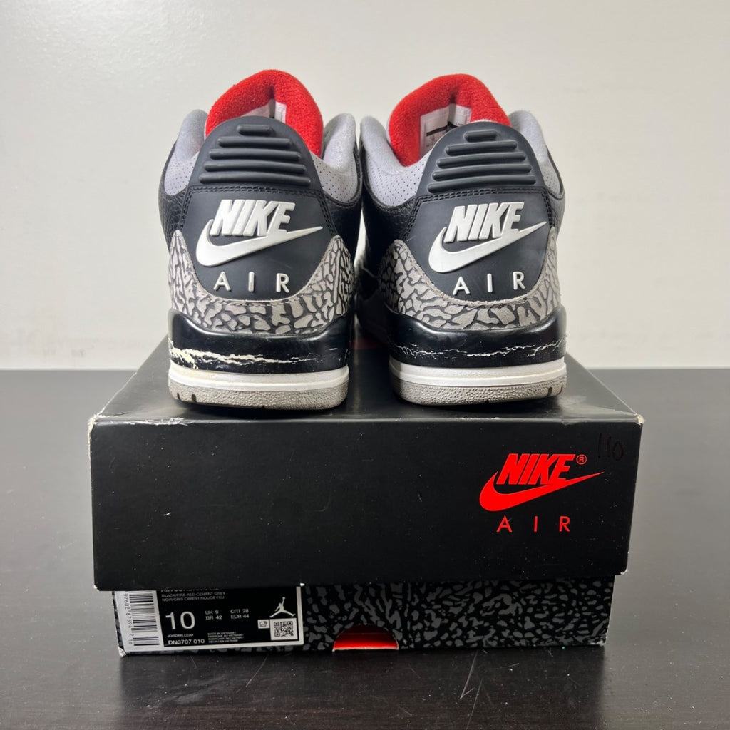 Jordan 3 Retro OG Black Cement (2024) (Size 10) - Image 4