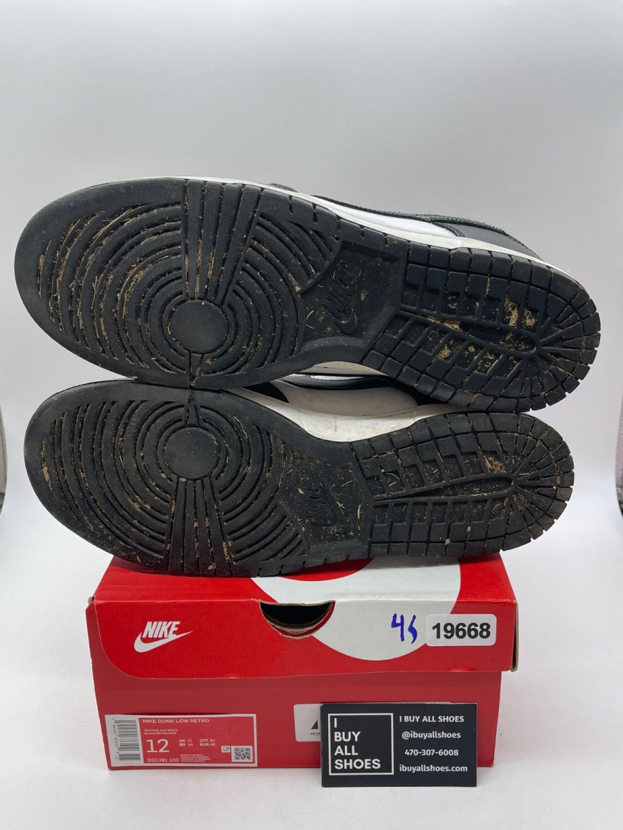 Nike Dunk Low Retro White Black Panda 12 (Heavily Worn Pre-Owned) - Image 7