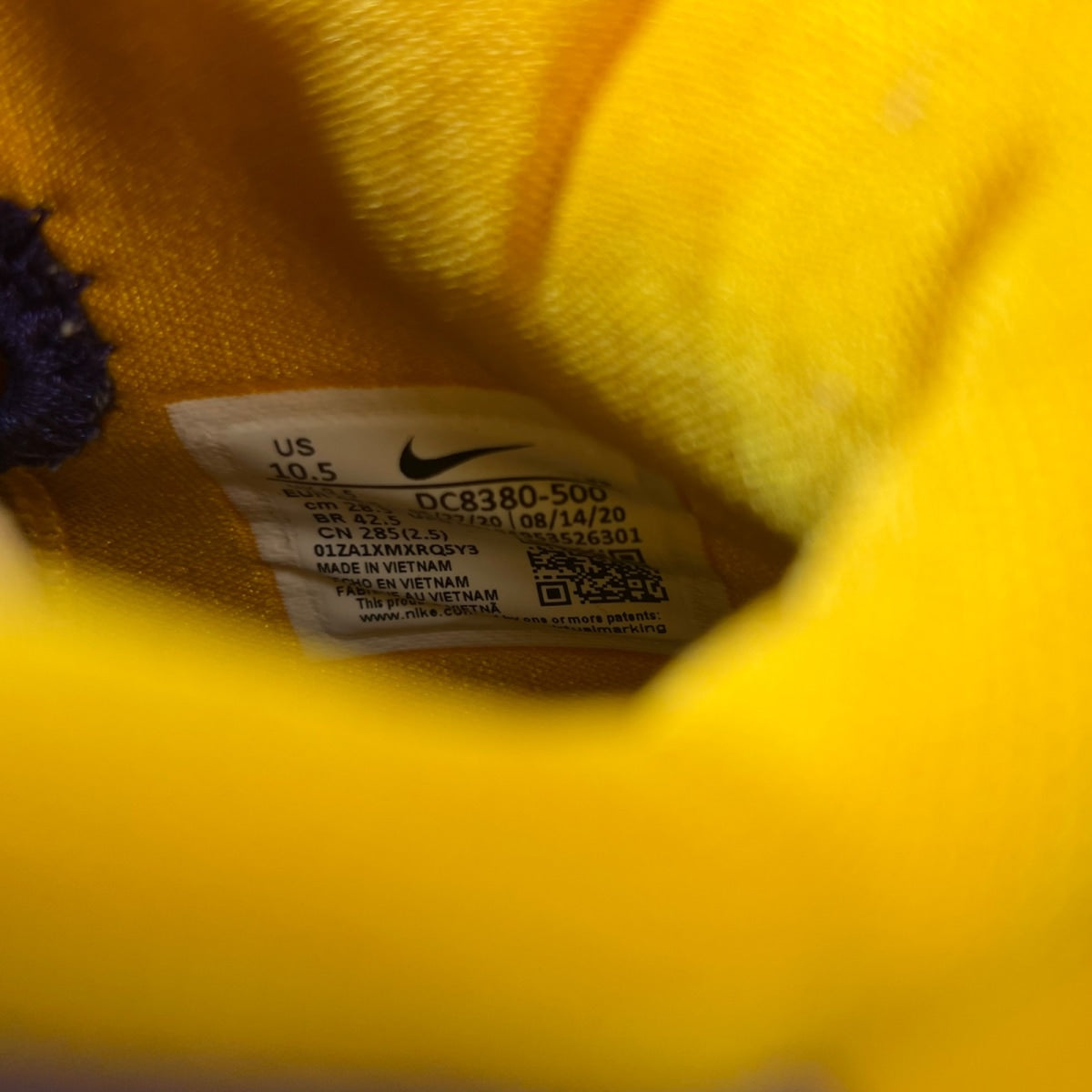 Nike LeBron 8 Lakers 10.5 (Lightly Worn Pre-Owned)NikeCourt Purple/Court Purple-University Gold-University Gold - Image 7