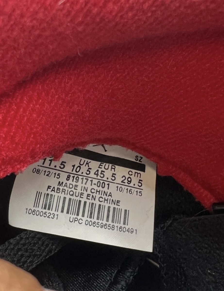 Jordan 5 Retro Low Alternate 90 12 (Moderately Worn Pre-Owned)JordanBlack/Gym Red-Metallic Hematite - Image 7