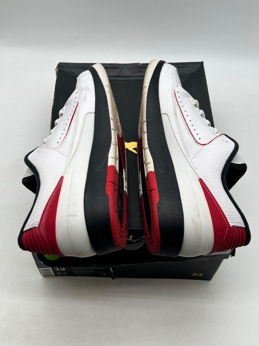 Jordan 2 Retro Low Chicago (2016) 13 (Moderately Worn Pre-Owned)JordanWhite/Black-Varsity Red - Image 9