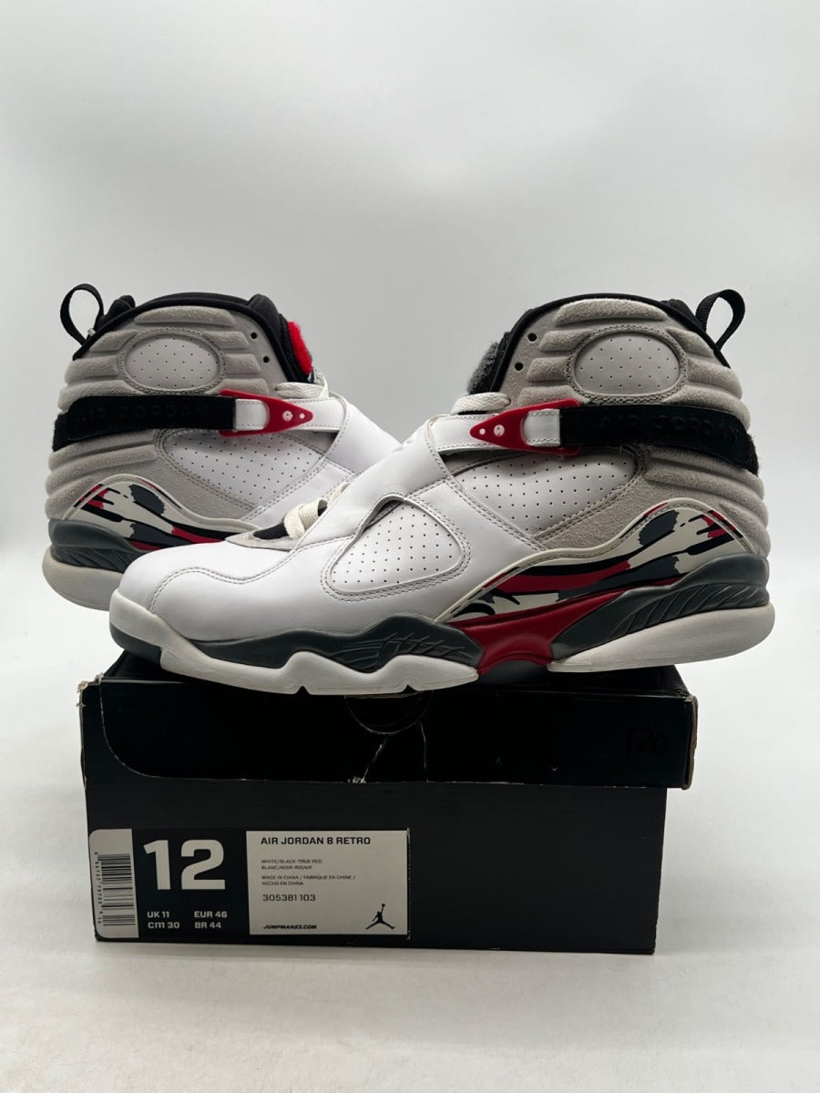 Jordan 8 Retro Bugs Bunny (2013) 12 (Lightly Worn Pre-Owned)JordanWhite/Hyper Blue-True Red-Flint Grey - Image 1