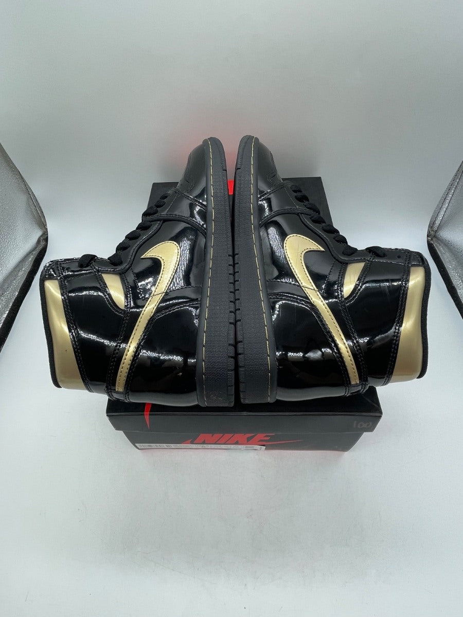 Jordan 1 Retro High Black Metallic Gold (2020) 8 (Moderately Worn Pre-Owned)JordanBlack/Black-Metallic Gold - Image 6