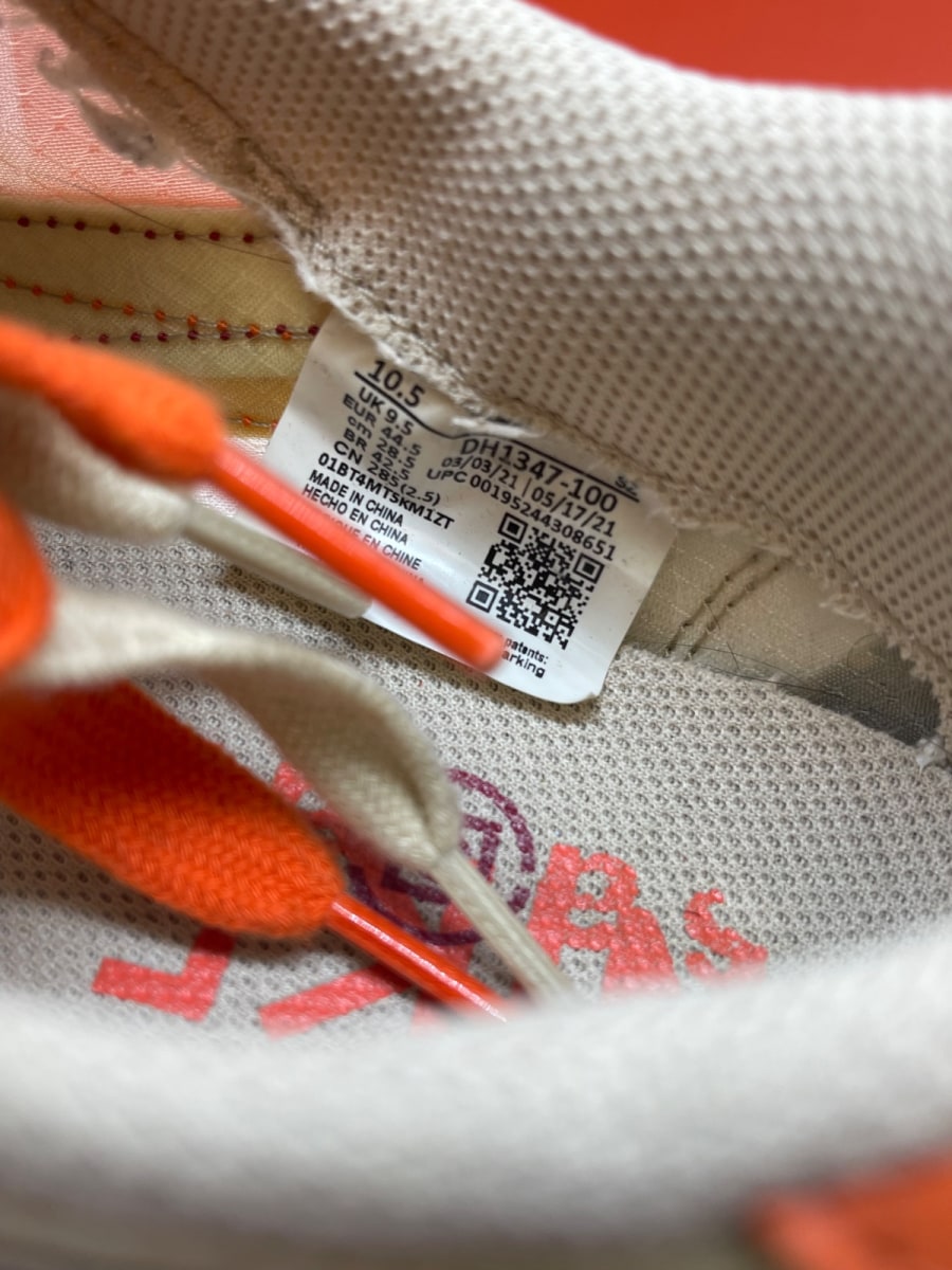 Nike LD Waffle sacai CLOT Kiss of Death Net Orange Blaze 10.5 (Moderately Worn Pre-Owned)NikeNet/Orange Blaze-Deep Red-Green Bean - Image 8