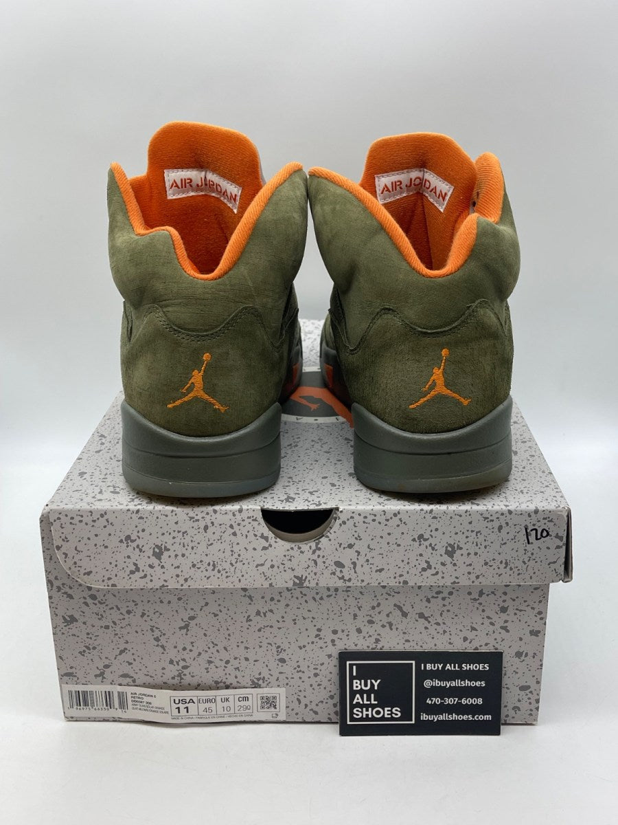 Jordan 5 Retro Olive (2024) 11 (Moderately Worn Pre-Owned) - Image 3
