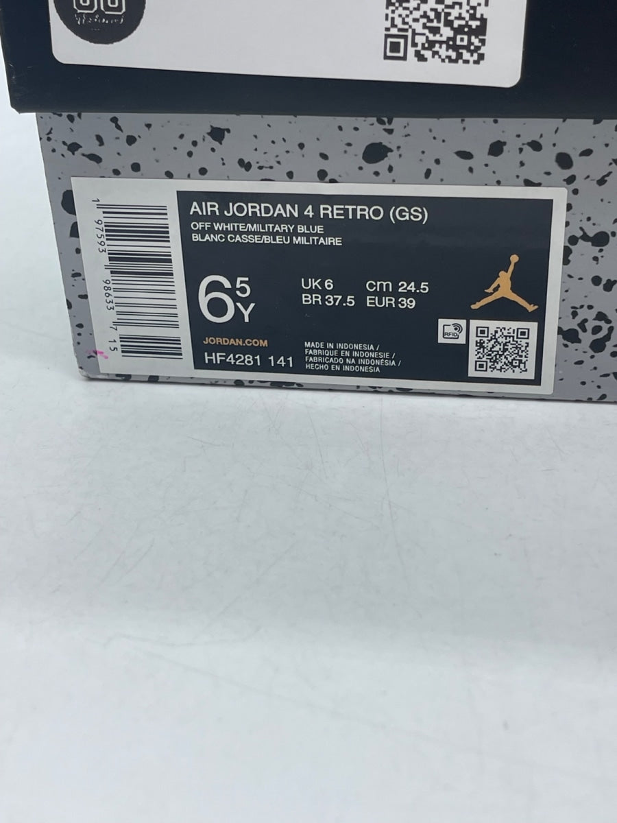 Jordan 4 Retro Military Blue (2024) (GS) 6.5Y (Moderately Worn Pre-Owned) - Image 9