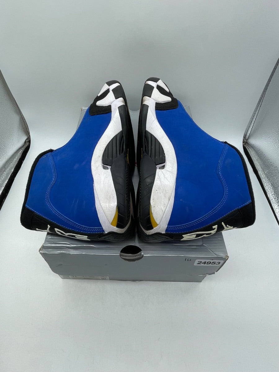 Jordan 14 Retro Laney (2023) 11 (Moderately Worn Pre-Owned)JordanVarsity Royal/Black-Varsity Maize-White - Image 6
