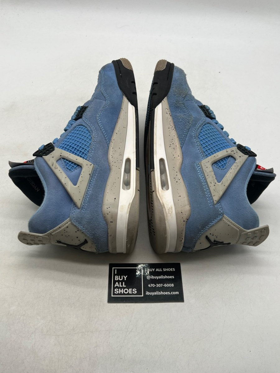 Jordan 4 Retro University Blue 10 (Moderately Worn Pre-Owned) - Image 6