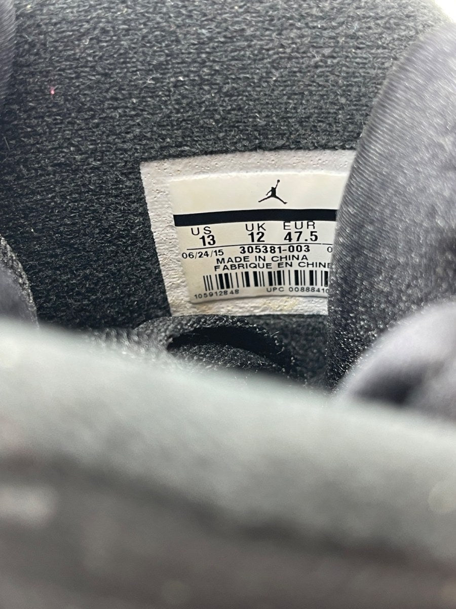 Jordan 8 Retro Chrome (2015) 13 (Moderately Worn Pre-Owned)JordanBlack/White-Light Graphite - Image 8