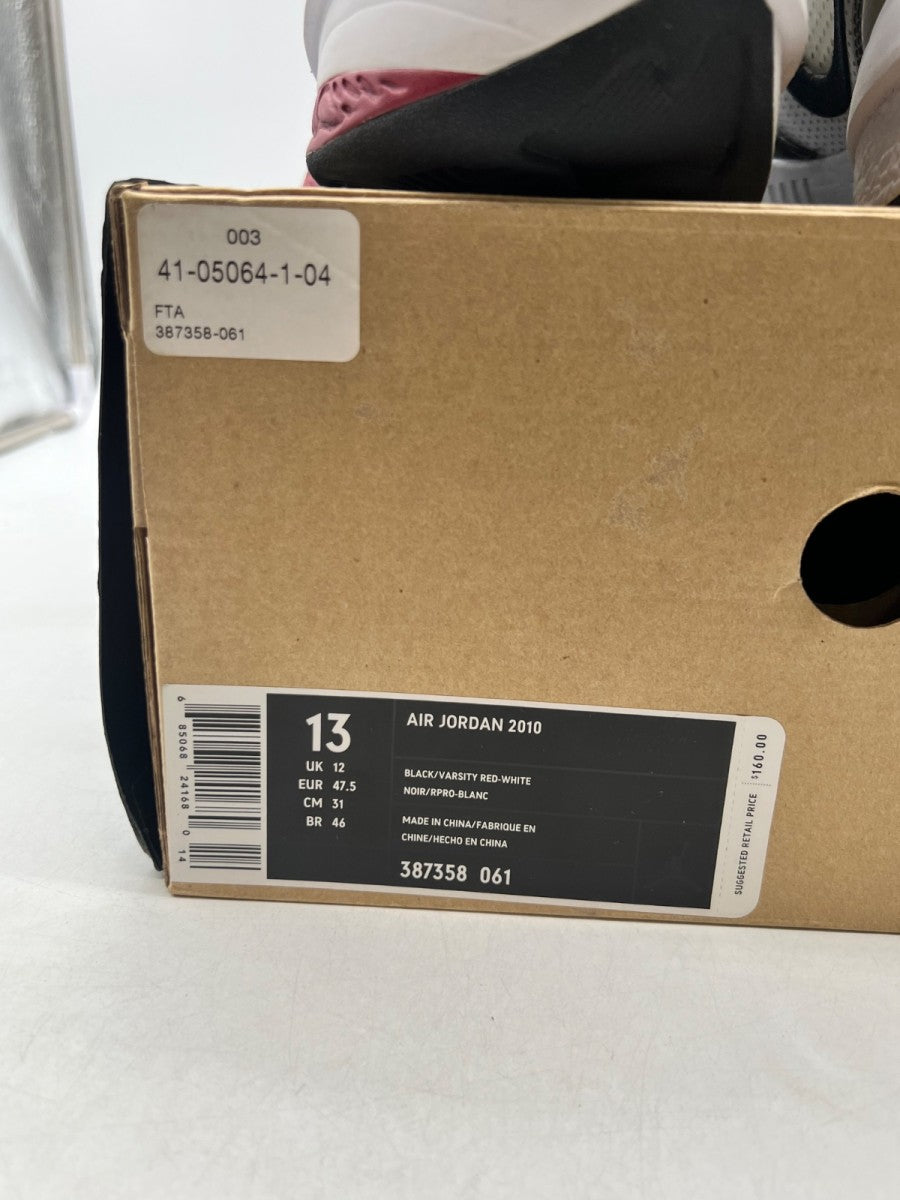 Jordan 2010 Black Varsity Red 13 (Moderately Worn Pre-Owned)