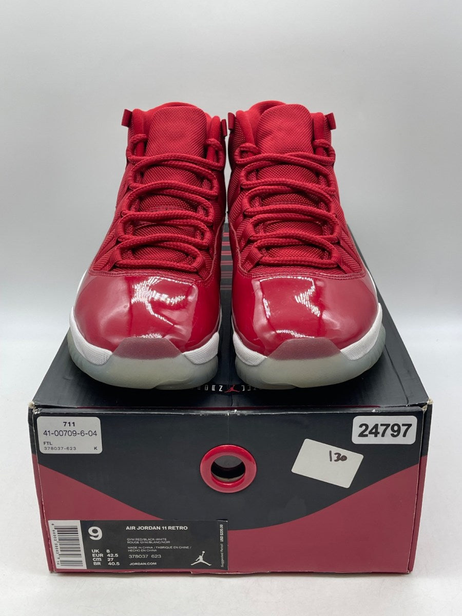 Jordan 11 Retro Win Like 96 9 (Moderately Worn Pre-Owned)JordanGym Red/Black-White - Image 2