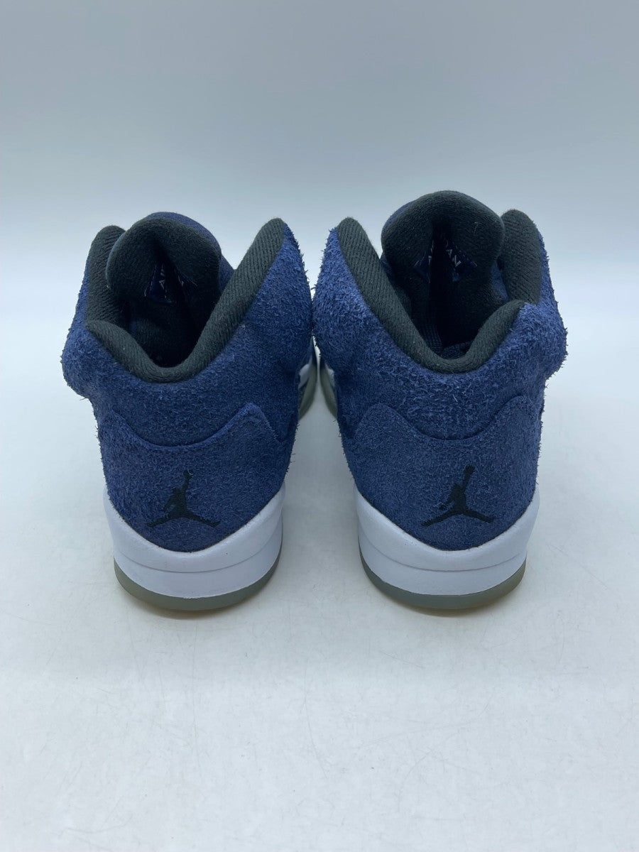 Jordan 5 Retro Georgetown (GS) 7Y (Moderately Worn Pre-Owned)JordanMidnight Navy/Black/Football Grey - Image 3