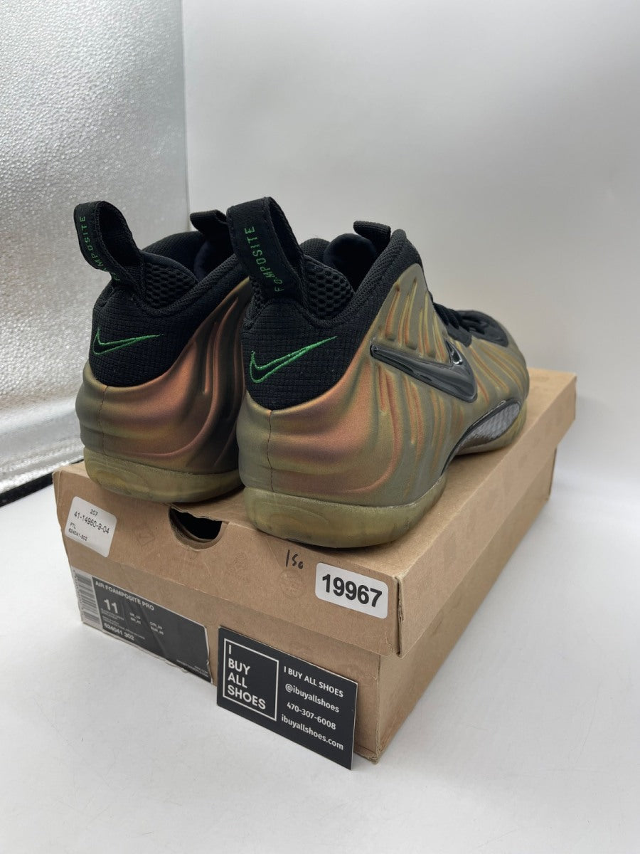 Nike Air Foamposite Pro Gym Green 11 (Moderately Worn Pre-Owned) - Image 5