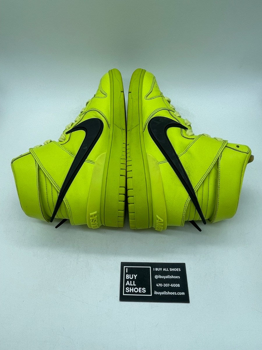 Nike Dunk High AMBUSH Flash Lime 11.5 (Moderately Worn Pre-Owned) - Image 6