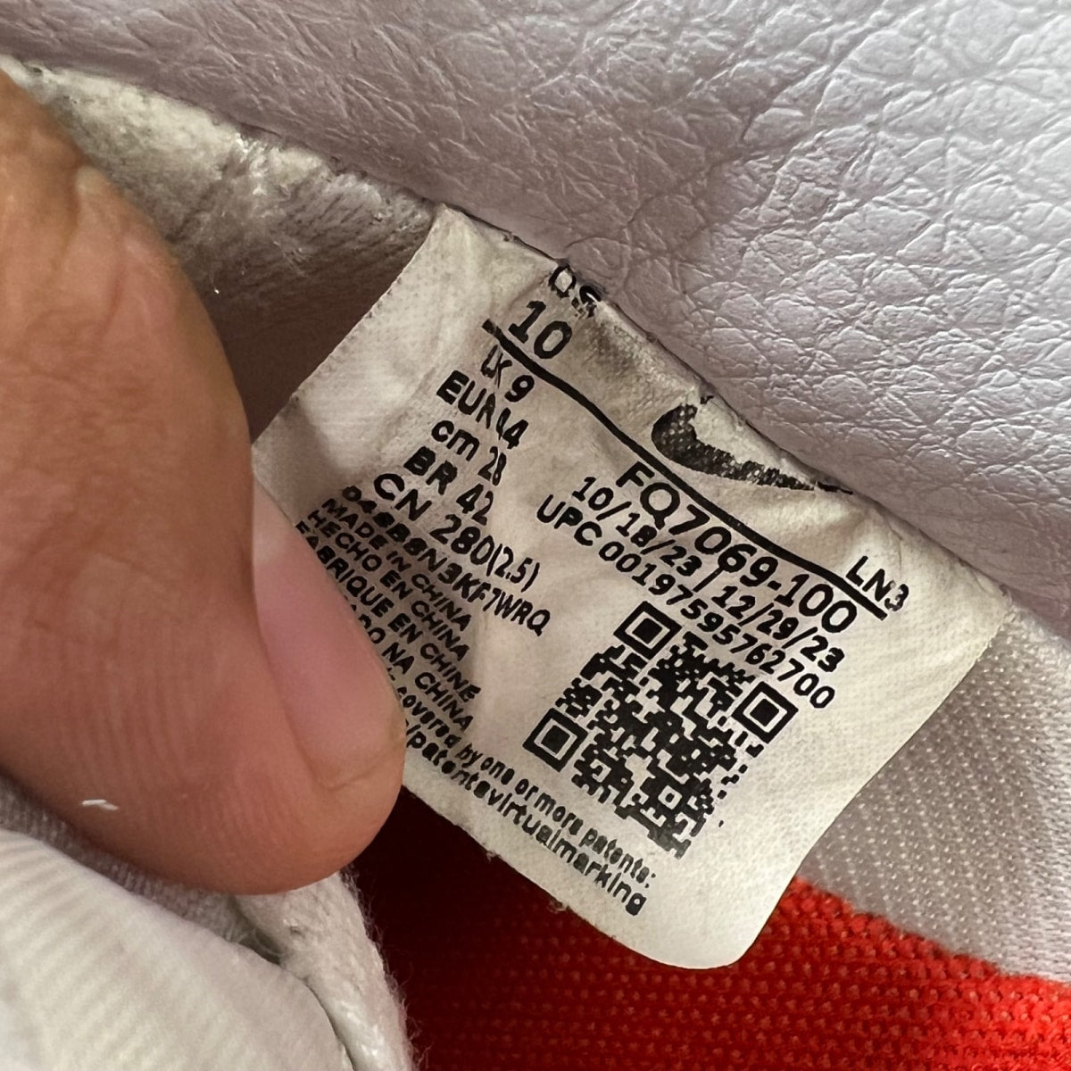 Nike Air Force 1 Low Cactus Plant Flea Market White (2024) 10 (Heavily Worn Pre-Owned)NikeWhite/White-Light Bone - Image 7