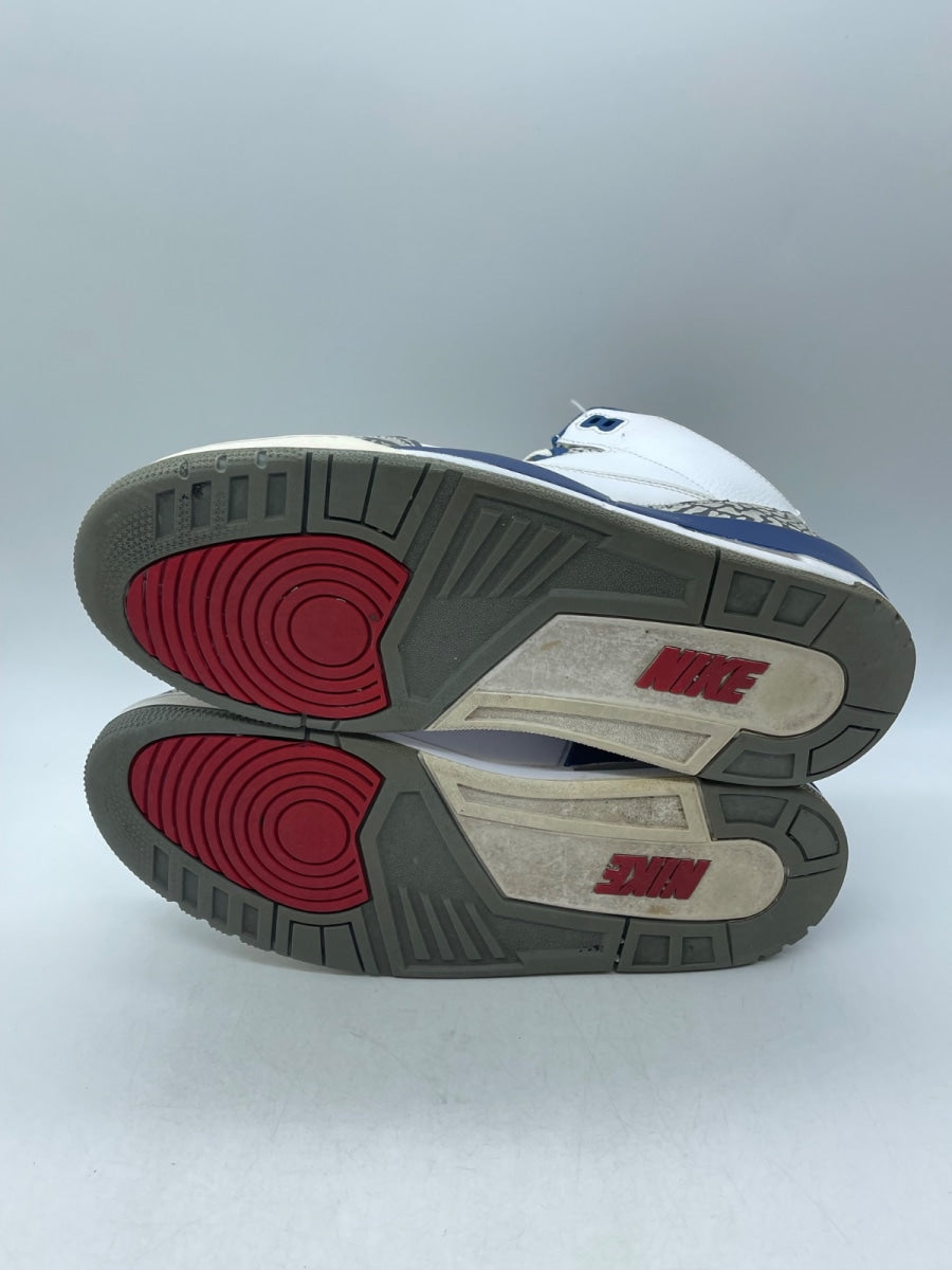 Jordan 3 Retro True Blue (2016) 10.5 (Moderately Worn Pre-Owned)JordanWhite/True Blue-Varsity Red - Image 7