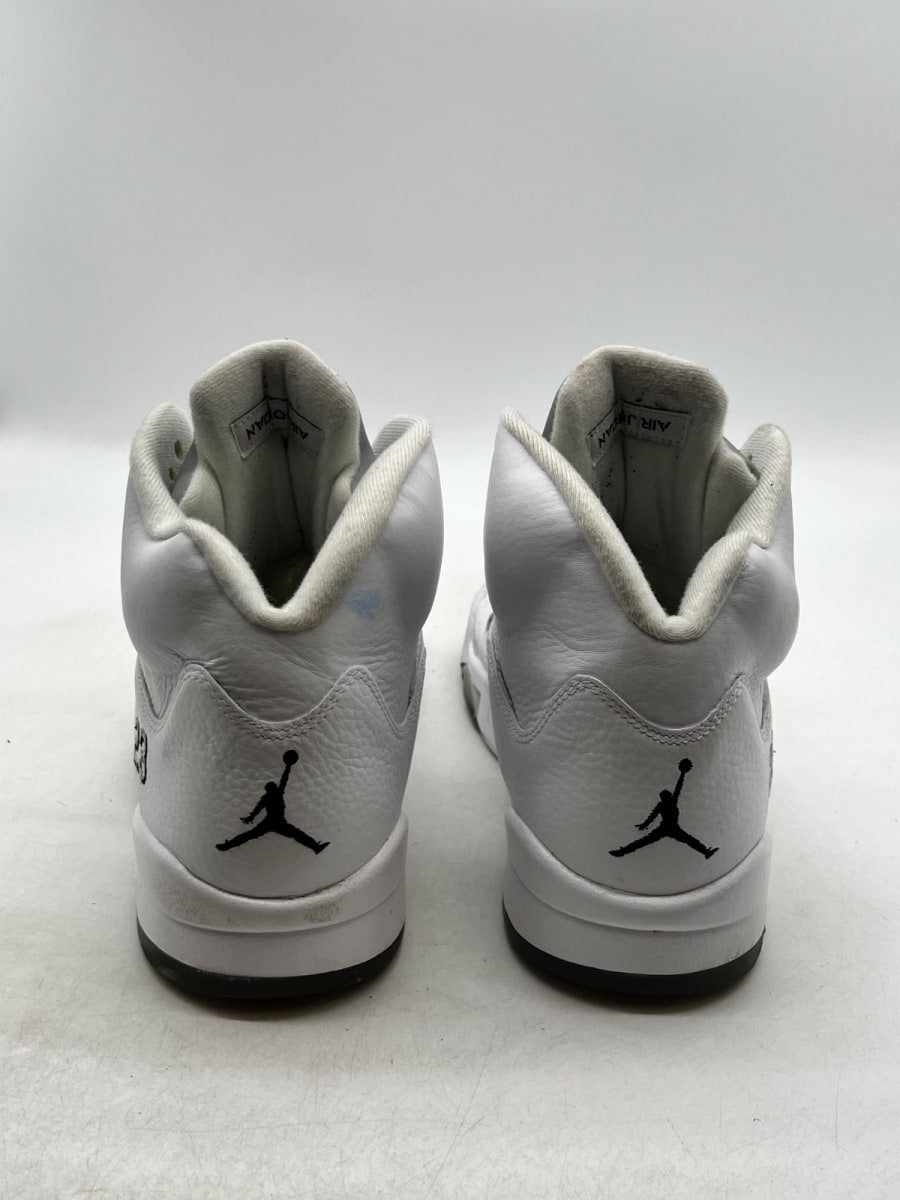 Jordan 5 Retro Metallic White (2015) 13 (Moderately Worn Pre-Owned)JordanWhite/Metallic Silver-Black - Image 5