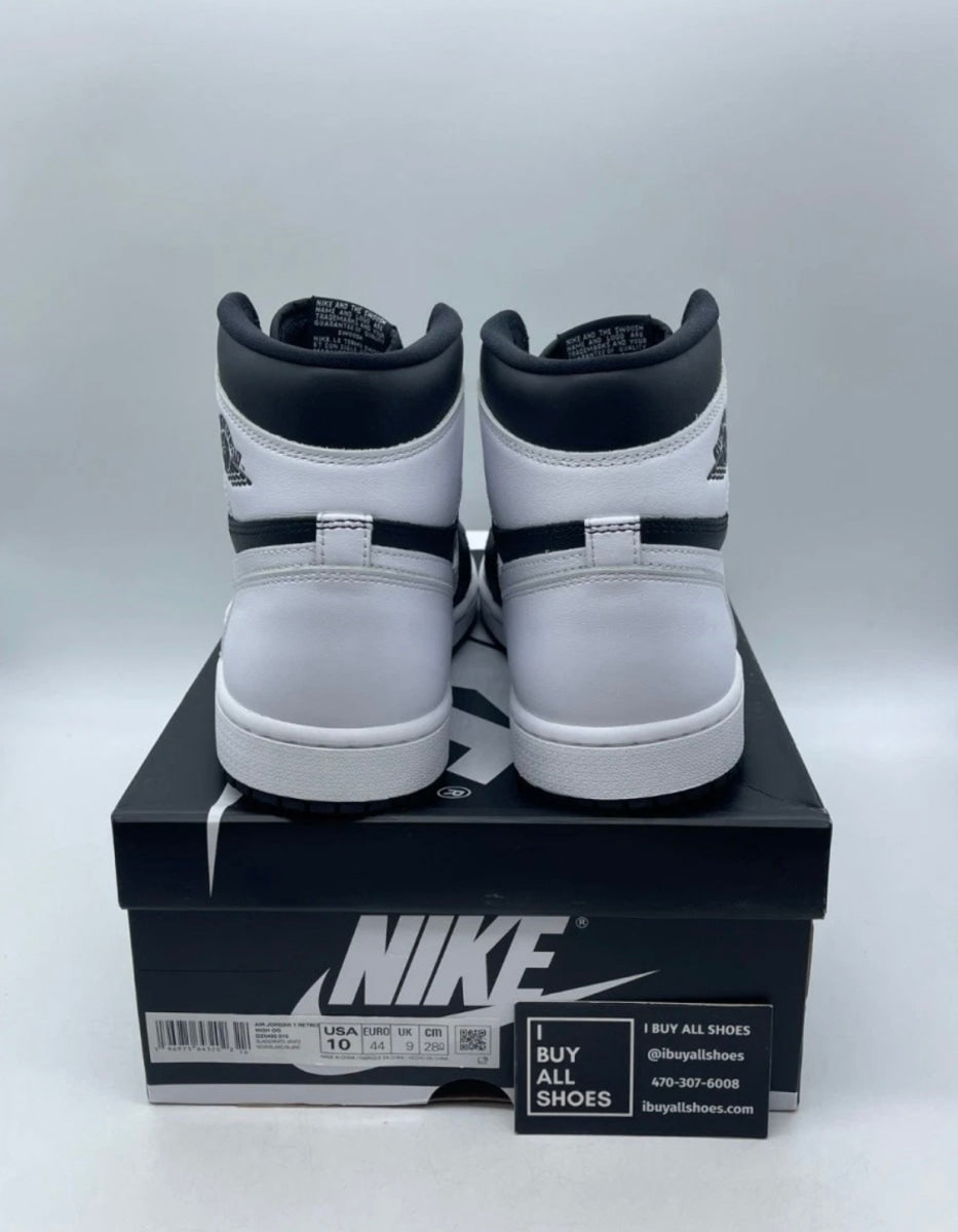 Jordan 1 Retro High OG Black White 10 (Lightly Worn Pre-Owned)JordanBlack/White/White - Image 5