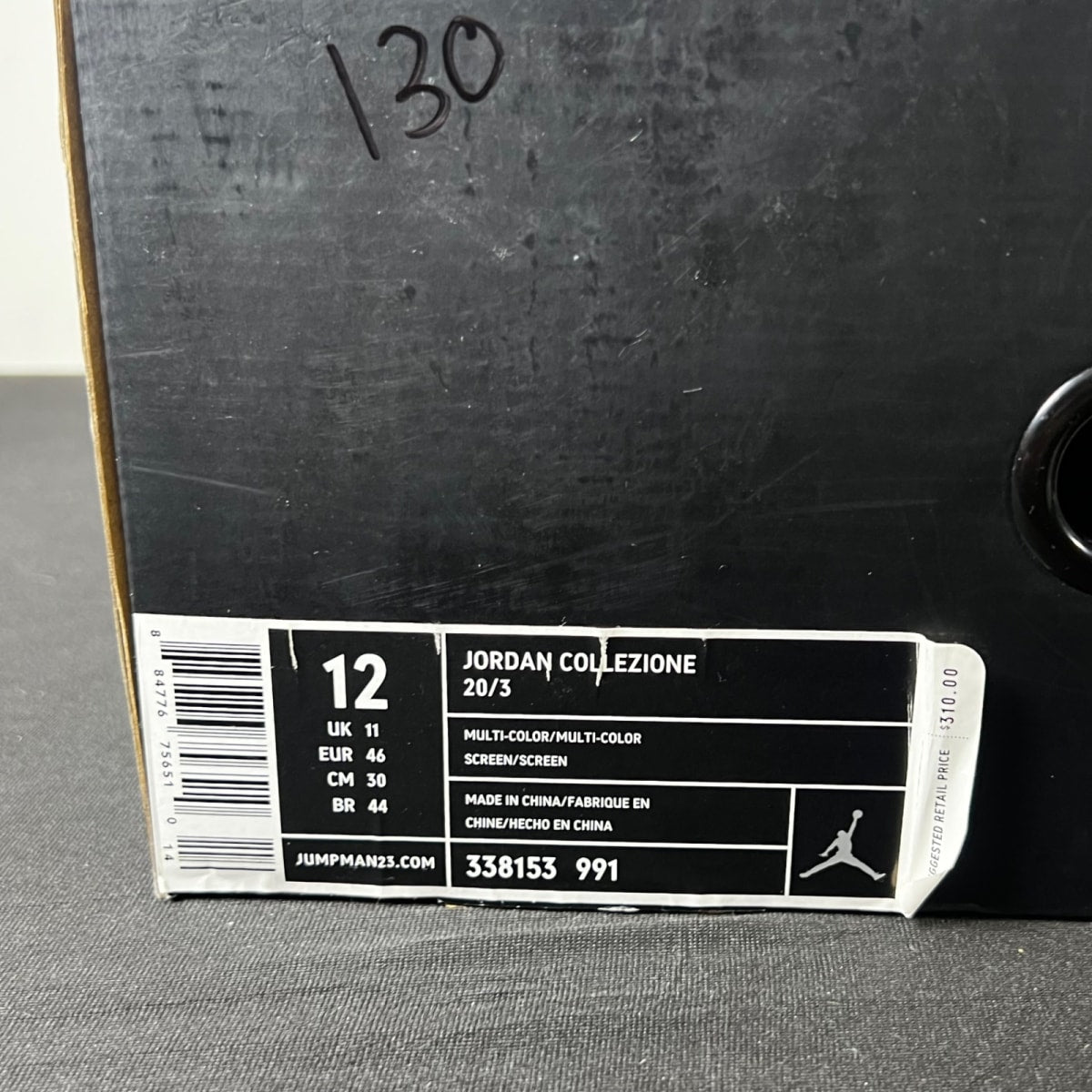 Jordan 3 Retro Black Cement CDP (2008) 12 (Moderately Worn Pre-Owned)JordanBlack/Cement Grey - Image 4