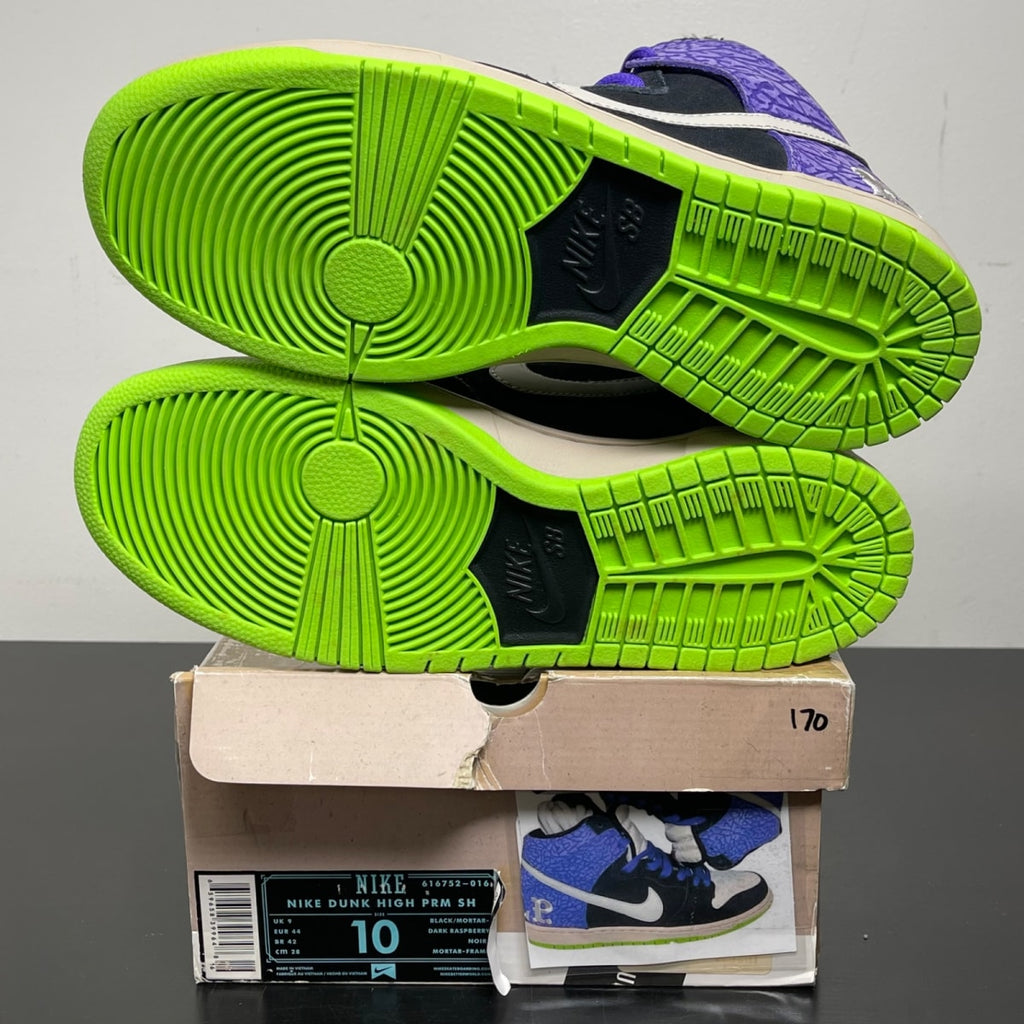 Nike Dunk High Send Help 2 10 (Moderately Worn Pre-Owned)NikeBlack/Mortar-Dark Raspberry - Image 5
