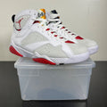 Jordan 7 Retro Hare (2015) 10 (Moderately Worn Pre-Owned)JordanWhite/True Red-Light Silver-Tourmaline - Image 1