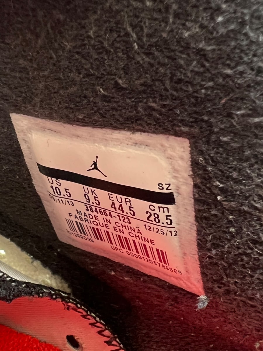 Jordan 6 Retro Infrared White (2014) 10.5 (Moderately Worn Pre-Owned)JordanWhite/Infrared - Image 7