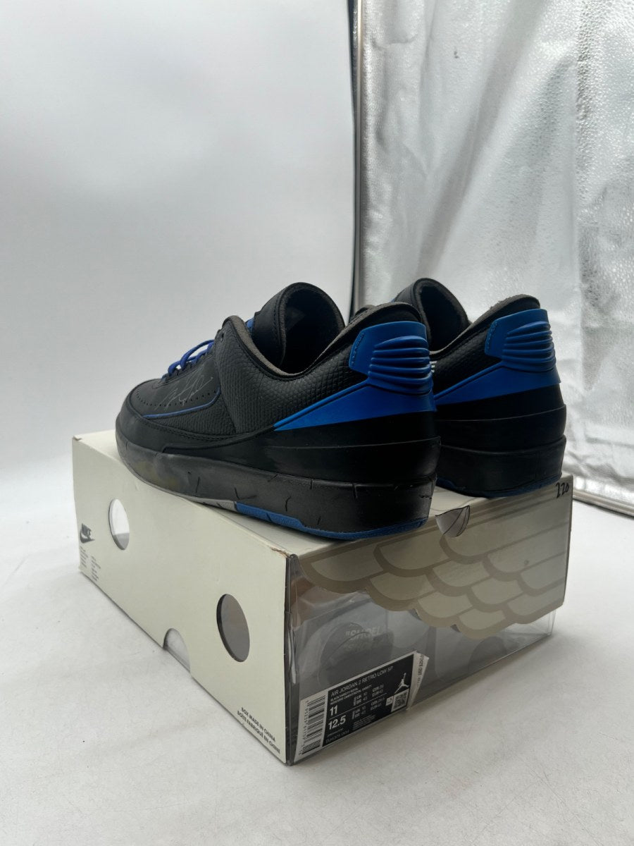 Jordan 2 Retro Low SP Off-White Black Blue 11 (Lightly Worn Pre-Owned)JordanBlack/Blue-Grey - Image 6