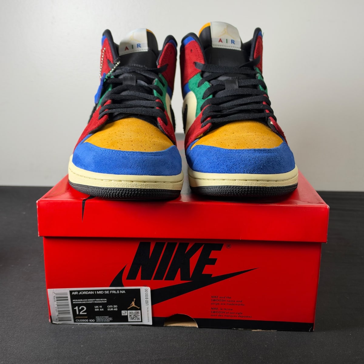 Jordan 1 Mid SE Fearless Blue the Great (Size 12) - aux