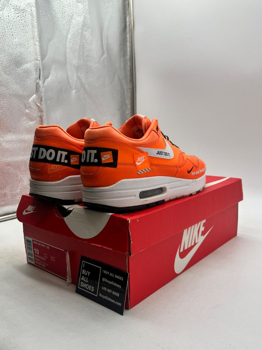 Nike Air Max 1 Just Do It Pack Orange 10 (Moderately Worn Pre-Owned) - Image 5