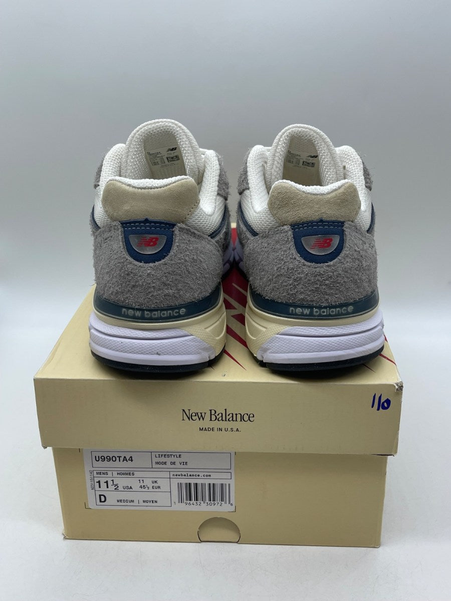 New Balance 990v4 MiUSA Grey Day (2023) 11.5 (Moderately Worn Pre-Owned)New BalanceMarblehead/Vintage Indigo - Image 3