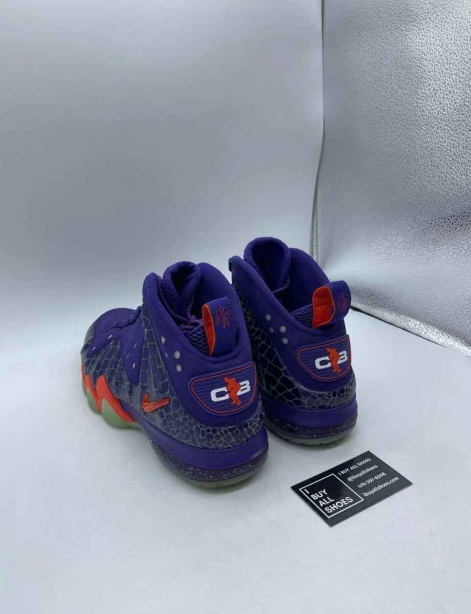 Nike Barkley Posite Max Suns 11.5 (Lightly Worn Pre-Owned)NikeCourt Purple/Team Orange - Image 2
