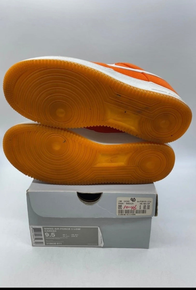 Nike Air Force 1 Low Orange Peel (GS) 9.5Y (Heavily Worn Pre-Owned)NikeOrange Blaze/White-Orange Peel - Image 7