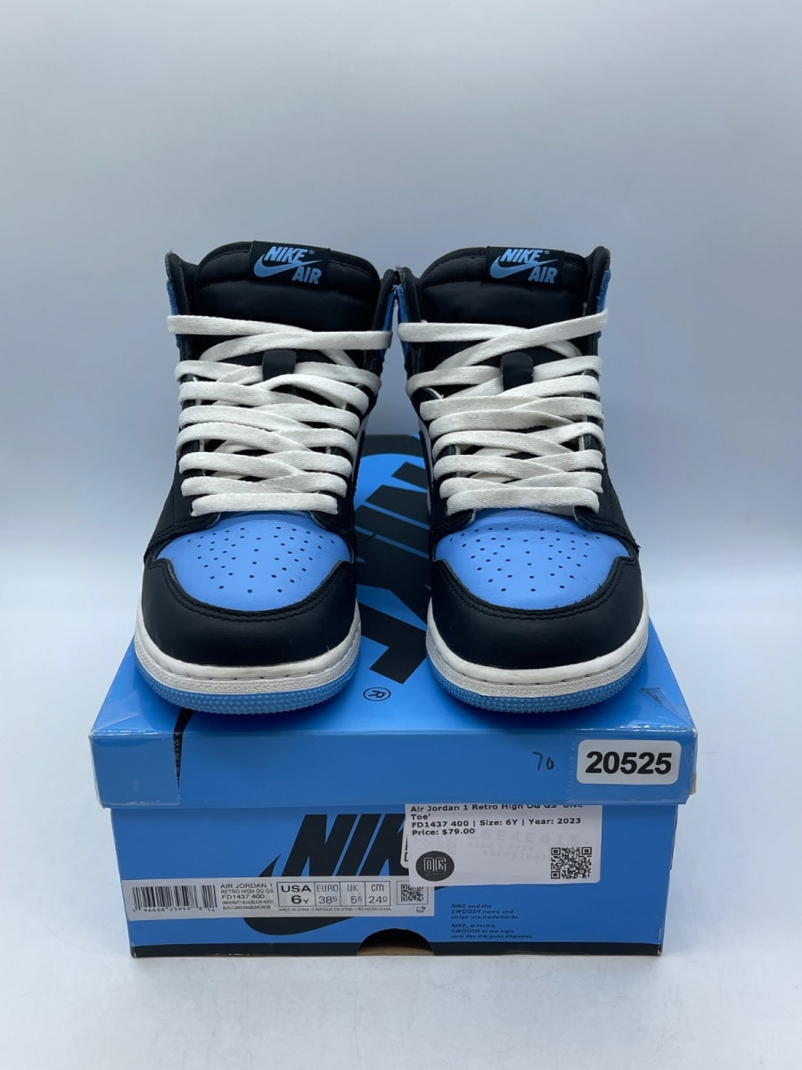 Jordan 1 Retro High OG UNC Toe (GS) 6Y (Moderately Worn Pre-Owned) - Image 2