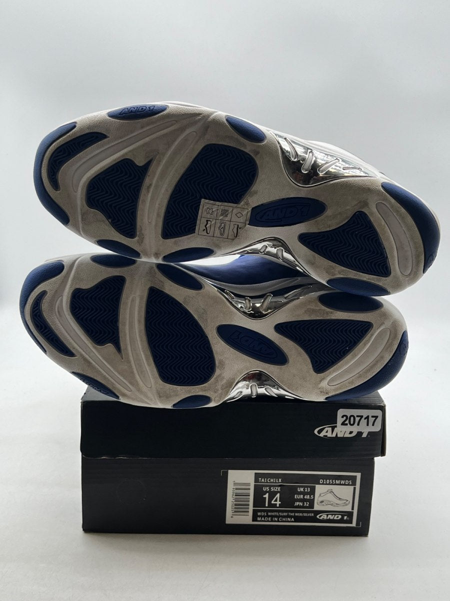 And1 Tai Chi White Navy Blue Silver Grey 14 (Lightly Worn Pre-Owned) - Image 7