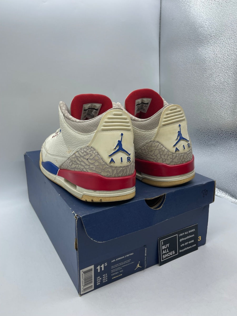 Jordan 3 Retro International Flight 11.5 (Heavily Worn Pre-Owned) - Image 4