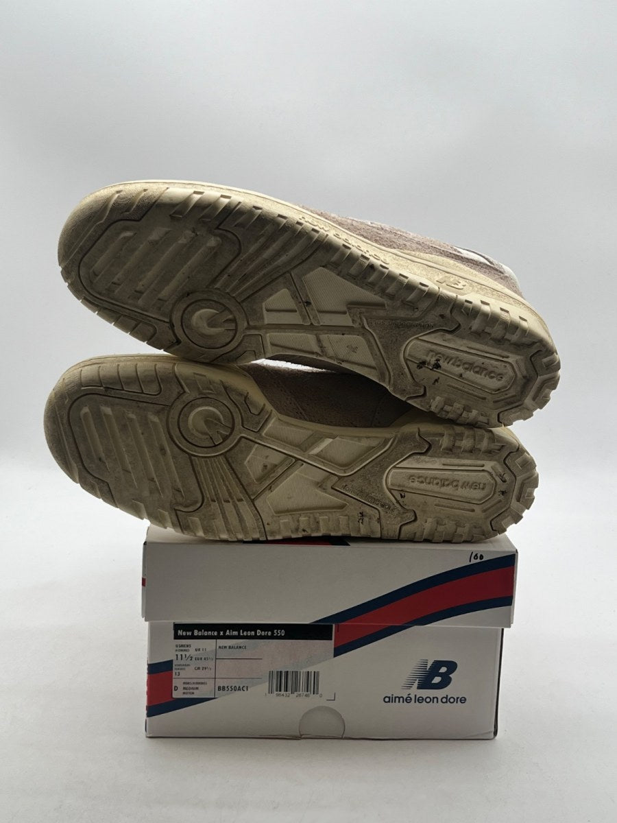 New Balance 550 Aime Leon Dore Grey Suede 11.5 (Lightly Worn Pre-Owned)New BalanceGrey/White/Blue - Image 8
